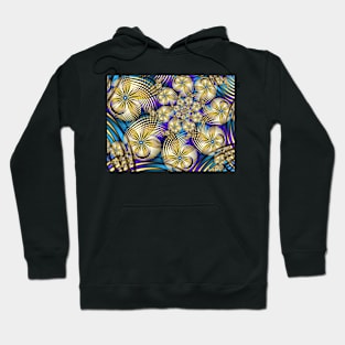 Spinning Floral Pattern Hoodie